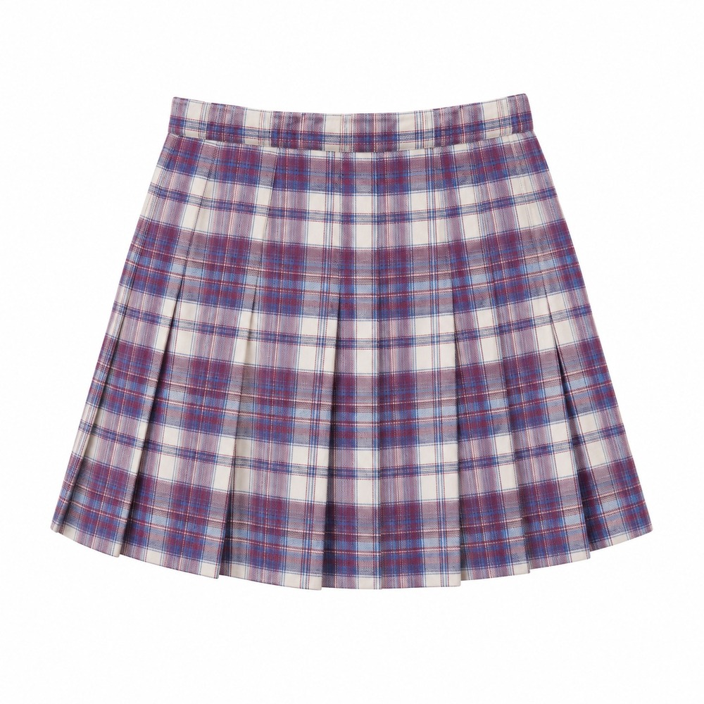 Y2K Plaid Pleated Mini Skirt Size large Preppy Coquette Schoolgirl Academia Twee